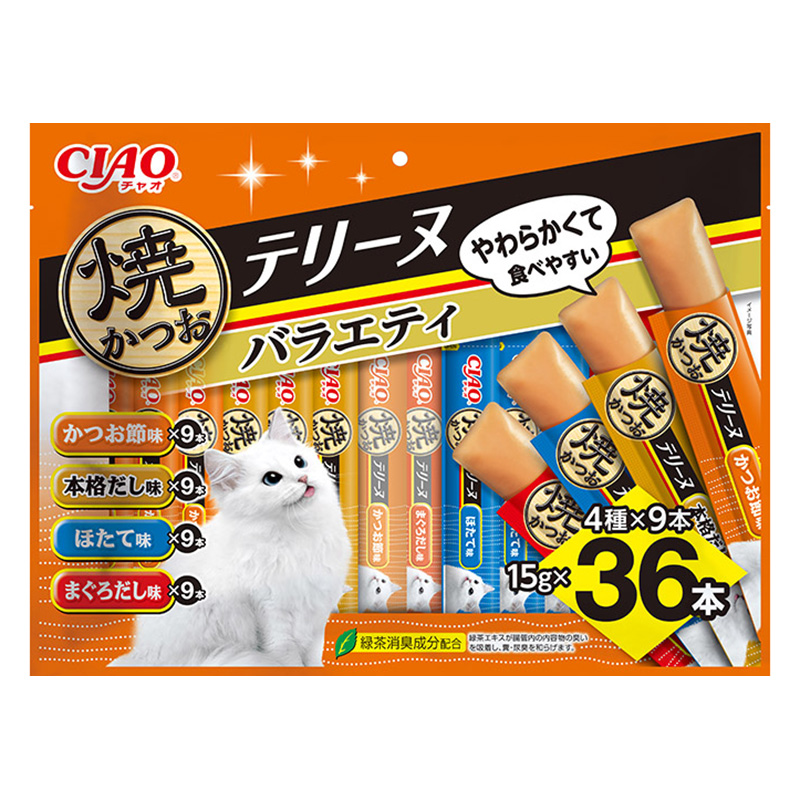 CIAO 焼かつおテリーヌ バラエティ36本