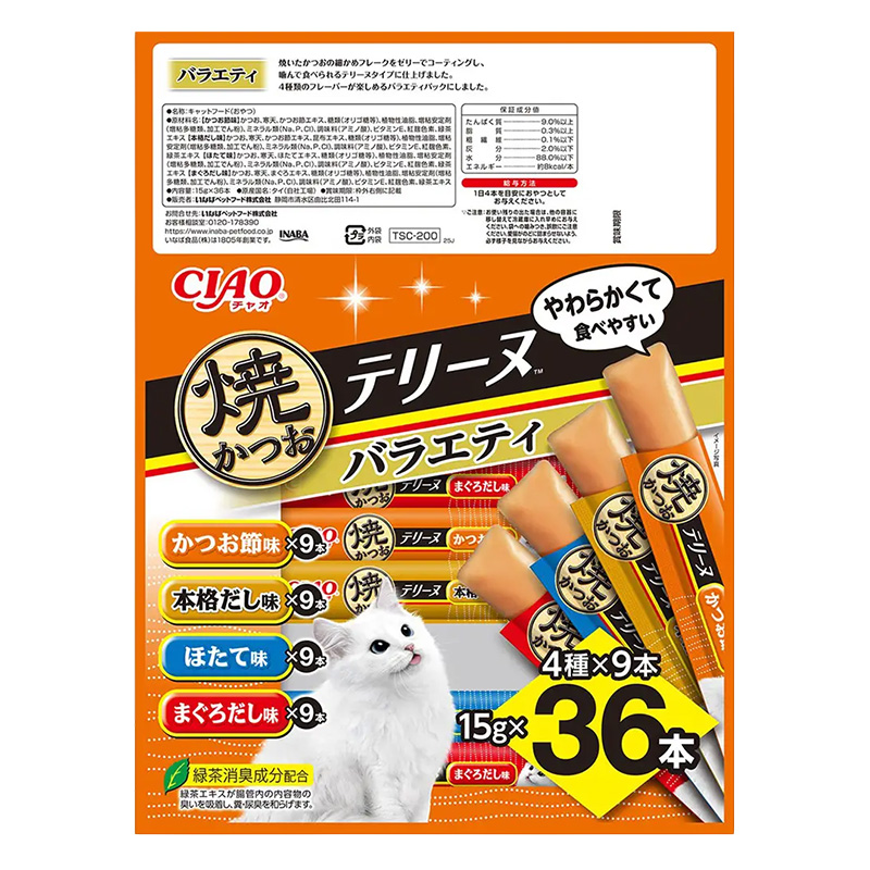 CIAO 焼かつおテリーヌ バラエティ36本