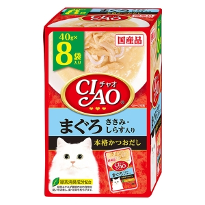CIAOパウチ 8袋入 まぐろささみ・しらす入り