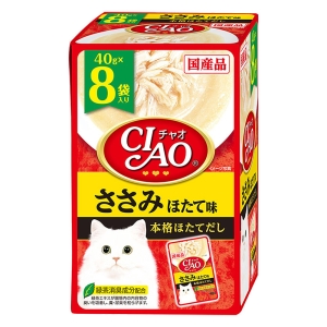 CIAOパウチ ささみ・ほたて味 8袋