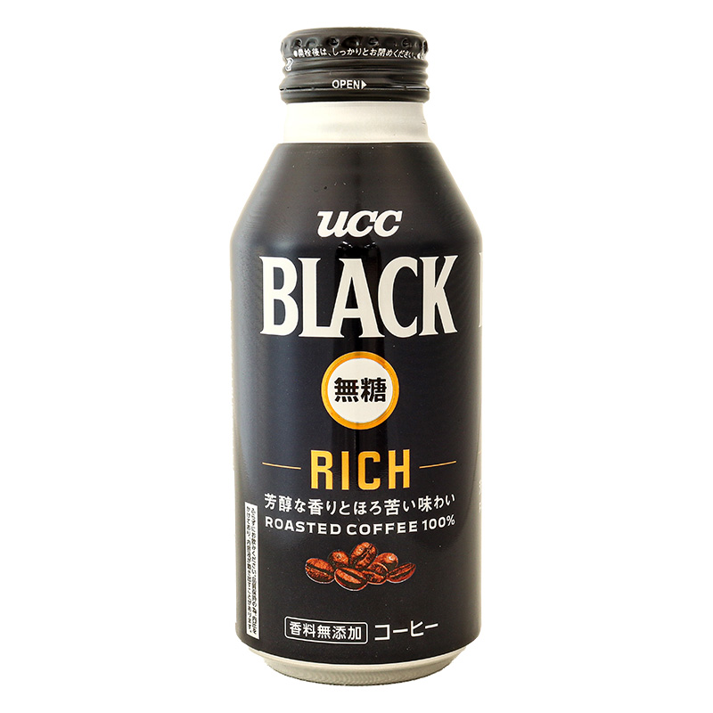 ブラック無糖 RICH リキャップ缶 375g