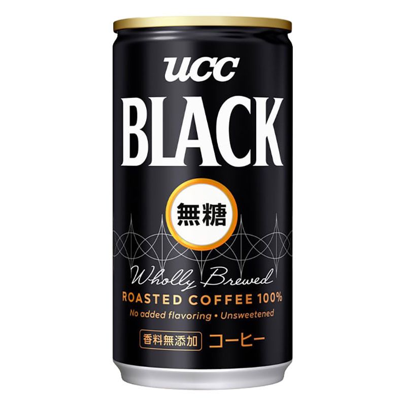 ブラック無糖 185g×6缶パック 1パック