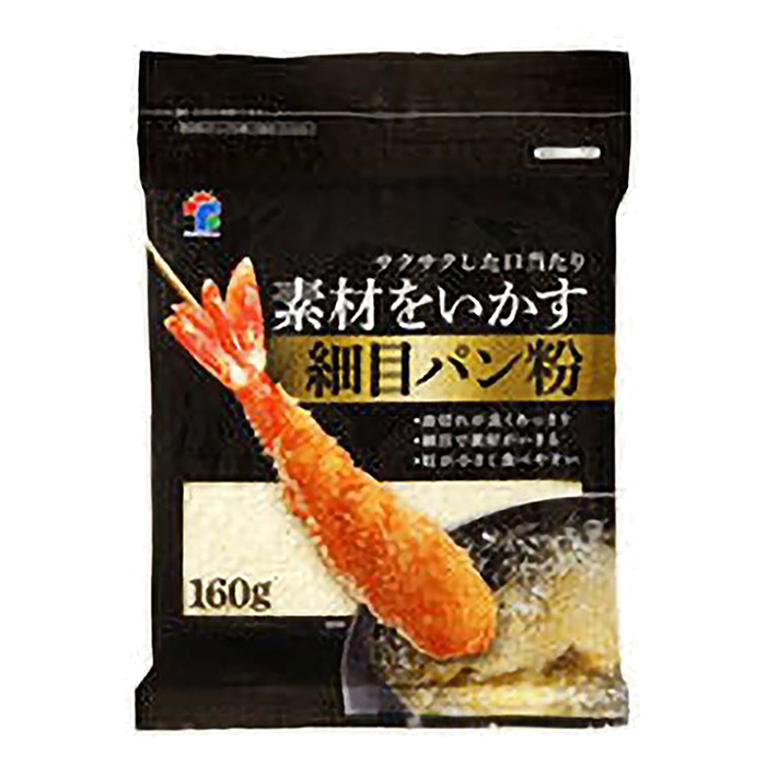 旭トラストフーズ 素材を生かす細目パン粉 チャック付き 160g