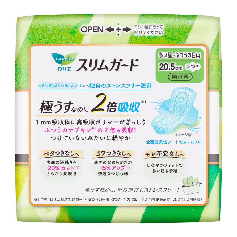 ロリエ スリムガード 多い昼~ふつうの日用 羽つき 28個入 【医薬部外品】