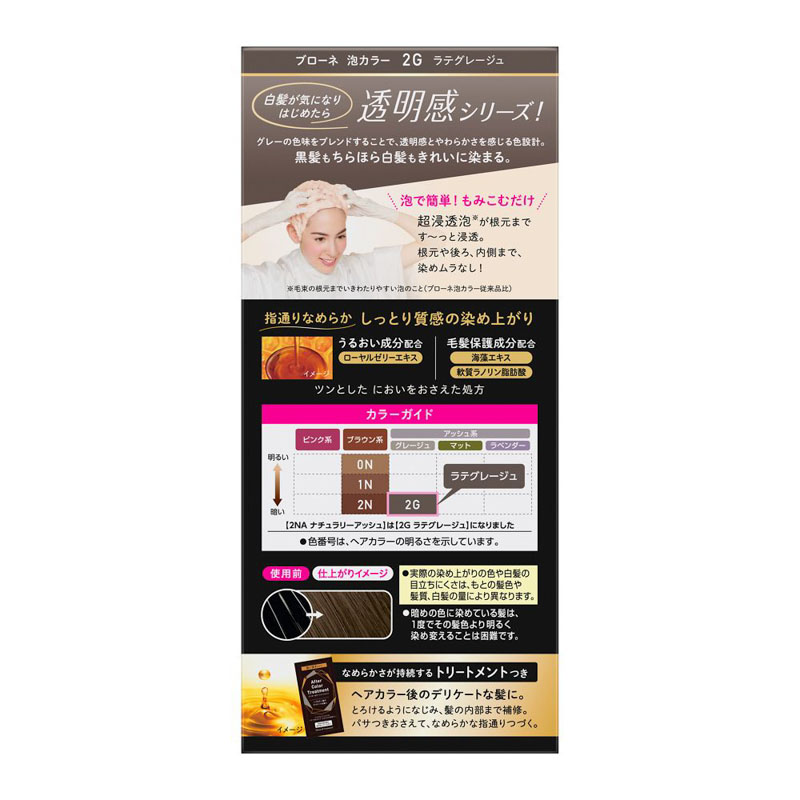 ブローネ泡カラー2NA ナチュラリーアッシュ 108ml