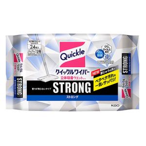 クイックルワイパー 立体吸着ウエットシートストロング24枚 香りが残らないタイプ