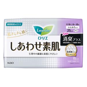 ロリエ しあわせ素肌 消臭プラス 特に多い昼用 羽つき 15枚