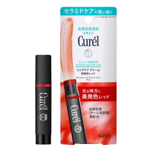 キュレル リップケア クリーム 美発色レッド 4.2g