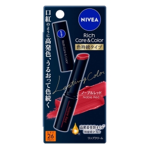 ニベア リッチケア&カラーリップ 色持続タイプ ノーブルレッド 無香料
