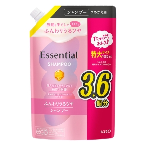 エッセンシャル ふんわりうるツヤ シャンプー 詰替用 1080ml フローラルブーケの香り