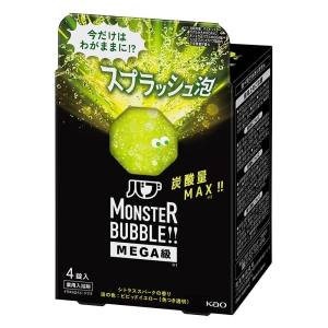 バブ モンスターバブルMEGA級スプラッシュ泡4錠入 シトラススパークの香り【医薬部外品】