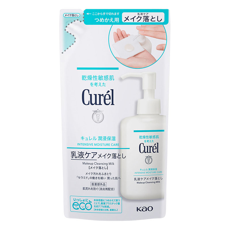 キュレル 乳液ケアメイク落とし つめかえ 180ml【医薬部外品】