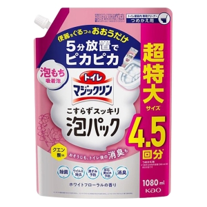 トイレマジックリン 泡パック ホワイトフローラル つめかえ用 1080ml