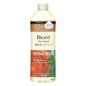 ビオレ ザ ハンド泡ハンドソープハーバルウッド つめかえ用 340ml【医薬部外品】 ハーバルウッドの香り