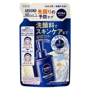 ニベアメン アクティブエイジ ワンステップケア つめかえ用 130ml 微香性