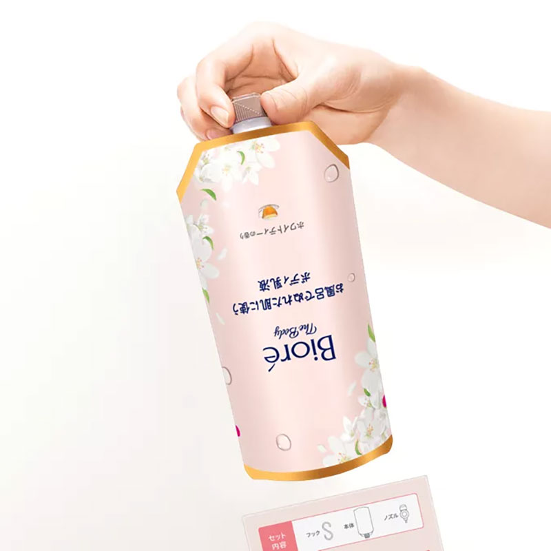 ビオレ ザ ボディ お風呂でぬれた肌に使うボディ乳液 肌すべすべ 無香料 本体セット 285mL