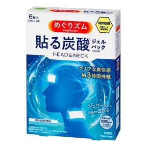 めぐりズム 貼る炭酸 ジェルパック ヘッド＆ネック 6枚入