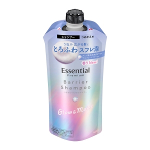 エッセンシャル プレミアム うるおいバリアシャンプー グロウ＆モイスト つめかえ用 340mL ときめく ホワイトピーチ＆ムスクの香り