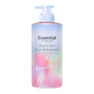 エッセンシャル プレミアム うるおいバリアコンディショナー グロウ＆モイスト ポンプ 450mL ときめく ホワイトピーチ＆ムスクの香り