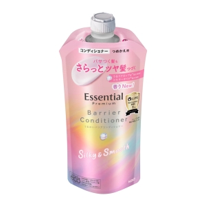 エッセンシャル プレミアム うるおいバリアコンディショナー シルキー＆スムース つめかえ用 340mL ときめく ホワイトピーチ＆ムスクの香り