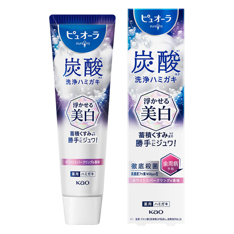 ピュオーラ 炭酸ハミガキ 浮かせる美白 95g