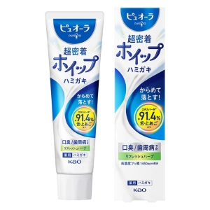 ピュオーラ 超密着ホイップハミガキ リフレッシュハーブ 85g