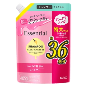 エッセンシャル ふんわり軽やか シャンプー 詰替 特大 1080ml
