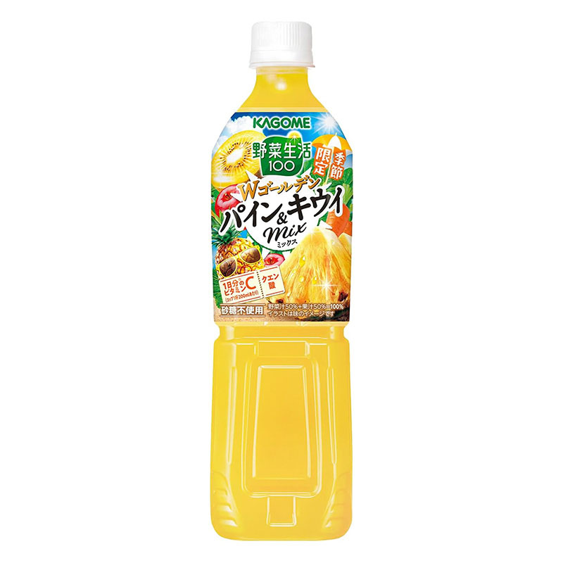 野菜生活100 Wゴールデン パイン&キウイミックス 720ml