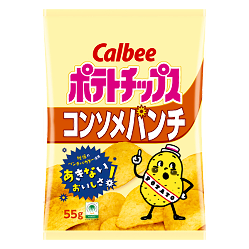 ポテトチップス コンソメパンチ 55g