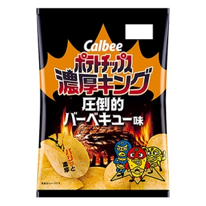 ポテトチップス 濃厚キング 圧倒的バーベキュー味 55g