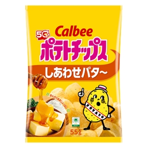 ポテトチップス しあわせバター 55g