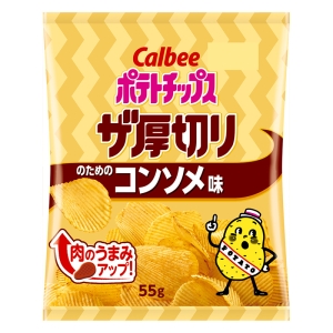 ポテトチップス ザ厚切りのためのコンソメ味 55g