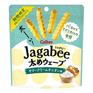 じゃがビー Jagabee 太めウェーブ サワークリームオニオン味 35g