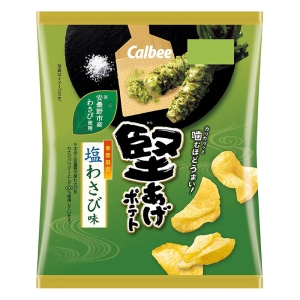 堅あげポテト 塩わさび味 60g