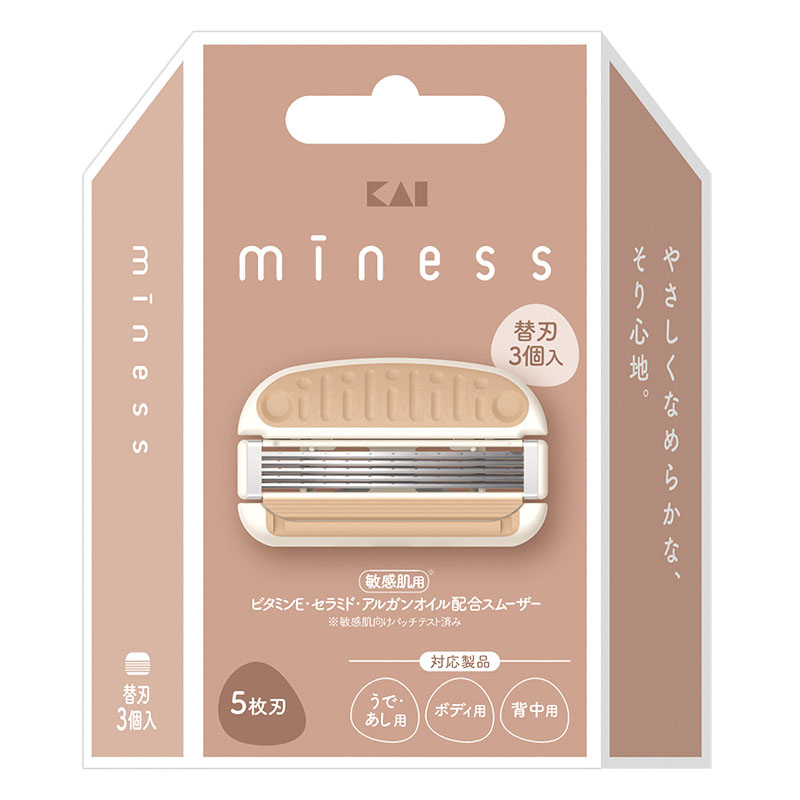 miness 替刃3個入(ボディ用、背中用、うで・あし用共通)