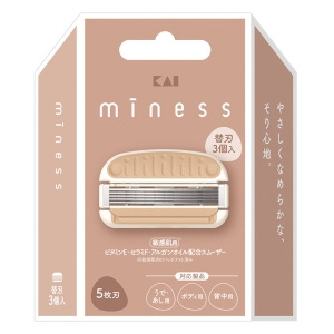 miness 替刃3個入(ボディ用、背中用、うで・あし用共通)