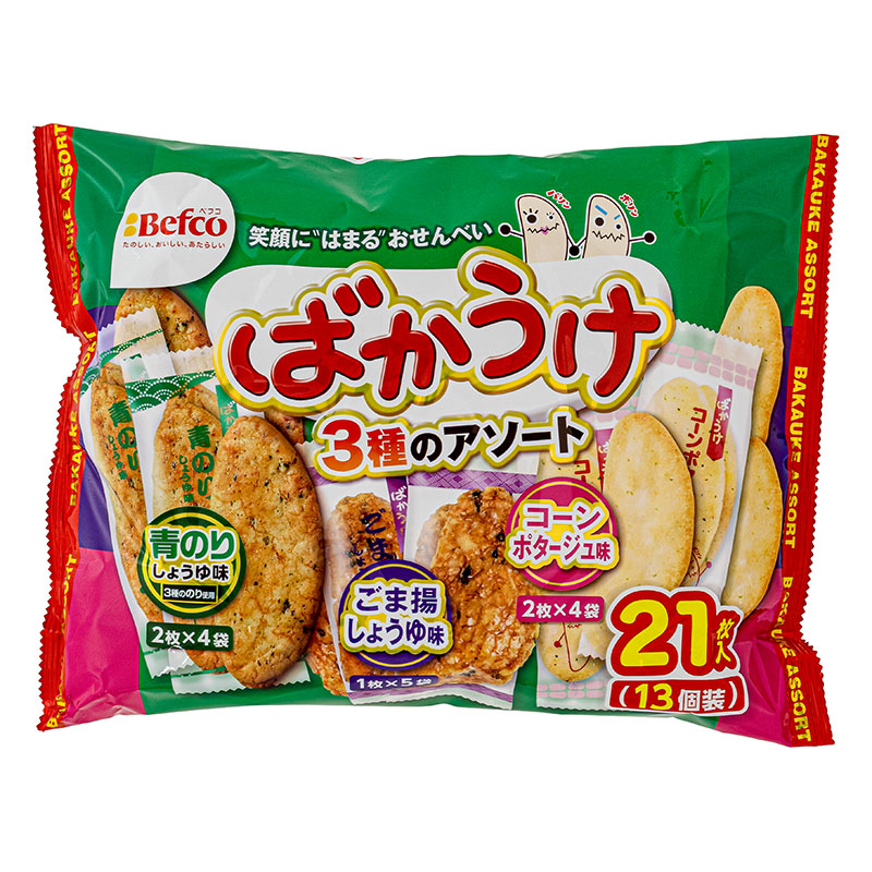 ベフコ ばかうけ 3種のアソート 21枚入
