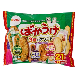 ベフコ ばかうけ 3種のアソート 21枚入