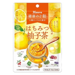 健康のど飴 はちみつ柚子茶 80g