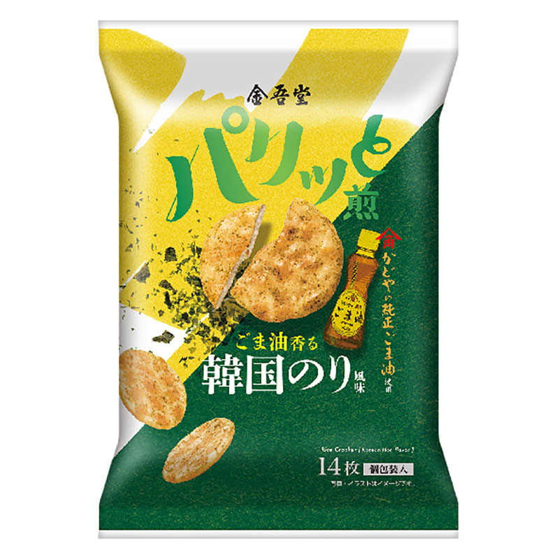 パリッと煎 ごま油香る韓国のり風味 14枚入
