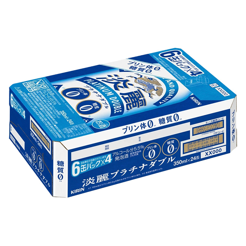 淡麗 プラチナダブル 5.5％ 350ml (6缶パック×4)