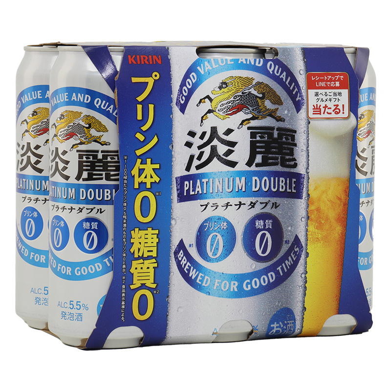 淡麗 プラチナダブル500ml×6缶