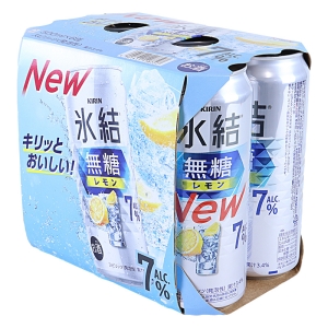 氷結 無糖レモン 7% 500ml×6缶