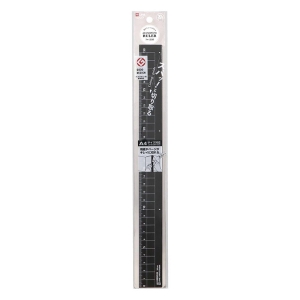 アルミ定規 30cm ブラック