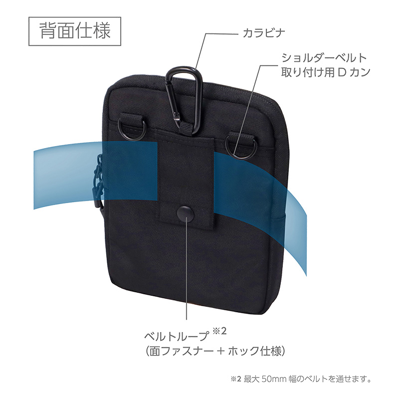 Dr.ion マルチホルダートップファスナーS ブラック