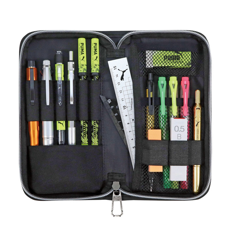 ブックタイプ ペンケース ブラック