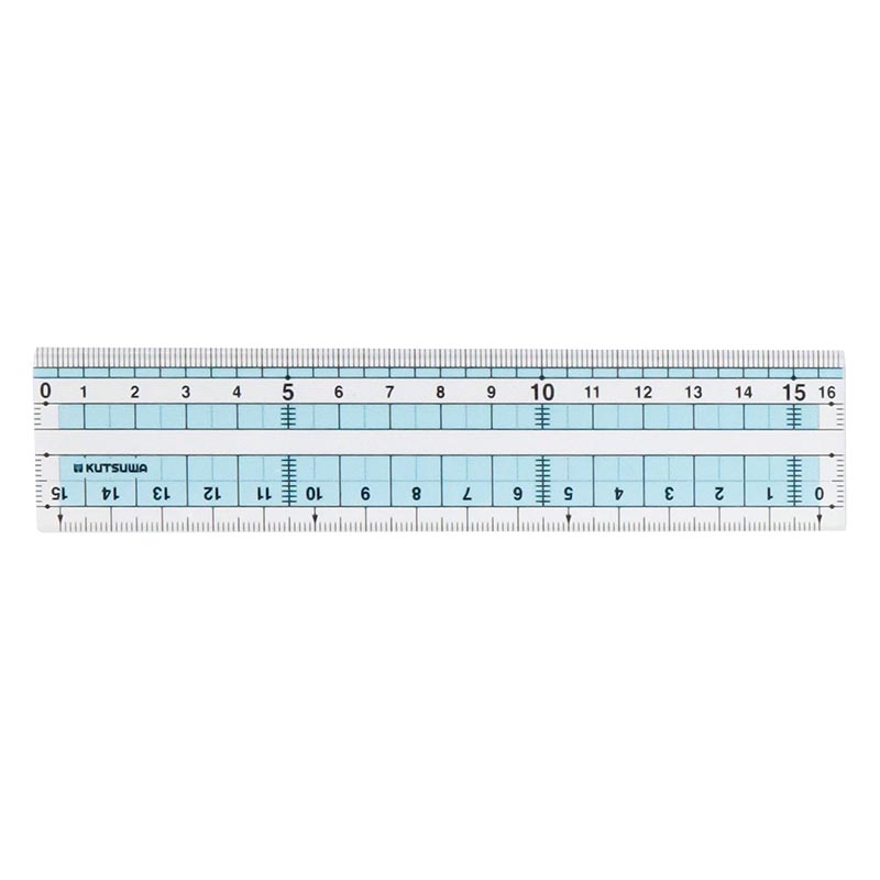 つや消し直線定規 16cm KB046