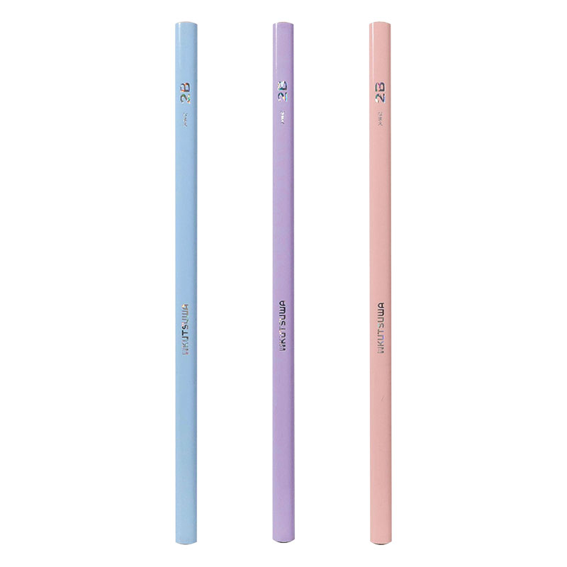 正しい持ち方えんぴつ 2B 三角 パープル 12本入