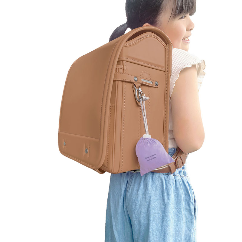 ランドセルカバー パープル シンプルロゴデザイン