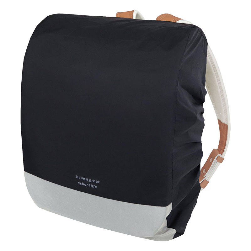 ランドセルカバー ブラック シンプルロゴデザイン